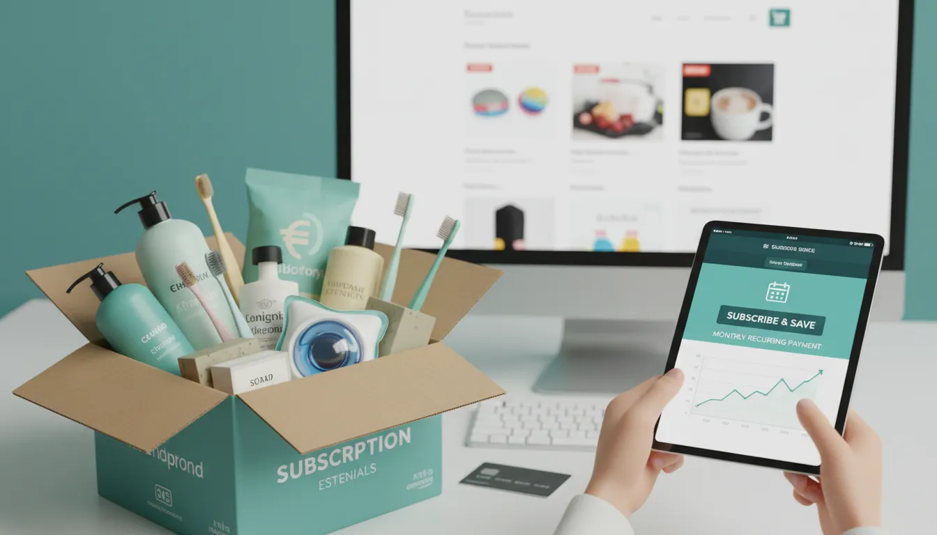 구독 경제 비즈니스 모델을 쇼핑몰에 도입하기: 매월 자동 결제되는 생필품 정기 배송 서비스로 안정적인 수익 창출