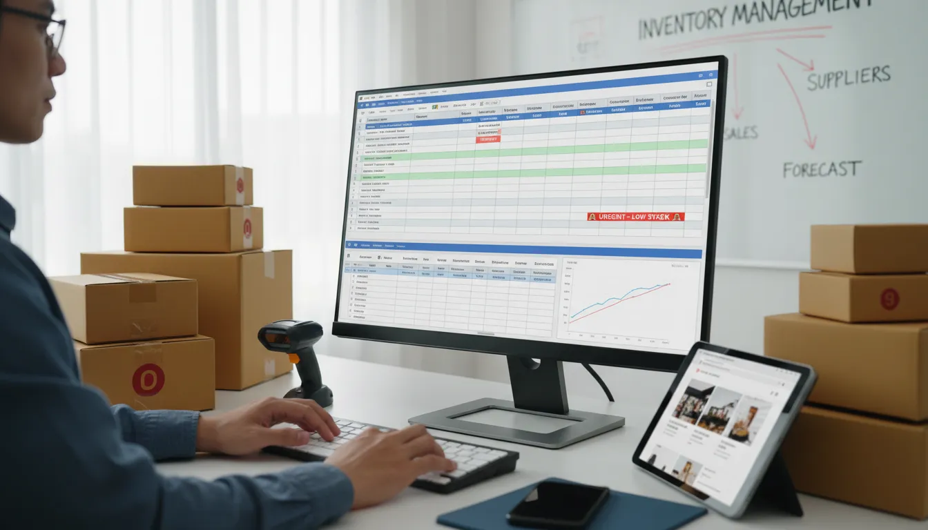 초보 셀러를 위한 자동화 재고 관리 엑셀 템플릿 활용법: 입출고 내역을 한눈에 파악하고 아찔한 품절 사태 미리 방지