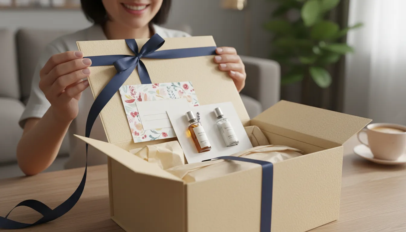 평생 단골 고객을 만들어내는 마법의 포장 패키징: 박스 언박싱 순간의 감동을 선사하는 엽서와 샘플 증정으로 재구매