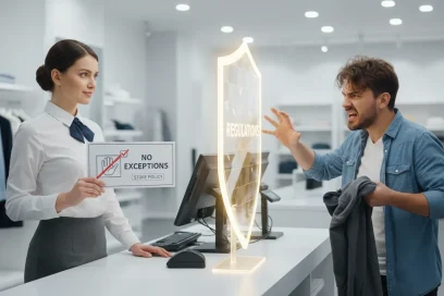 진상 고객의 무리한 교환 환불 요구에 현명하게 대처하는 법: 감정 노동 줄이고 규정에 맞게 단호하고 정중히 응대하기