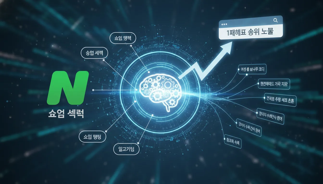 네이버 쇼핑 검색 알고리즘 완벽 해부: 중소형 키워드 조합으로 내 상품 1페이지 상위에 노출시키는 최적화 전략