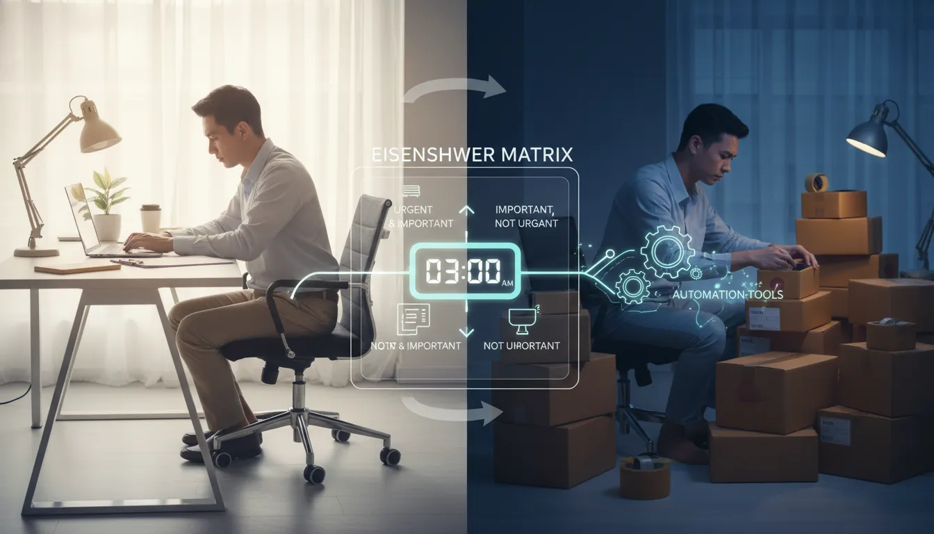 낮에는 일하고 밤에는 택배 싸는 N잡러의 피로도를 절반으로 줄여주는 시간 관리 매트릭스와 업무 자동화 툴 추천